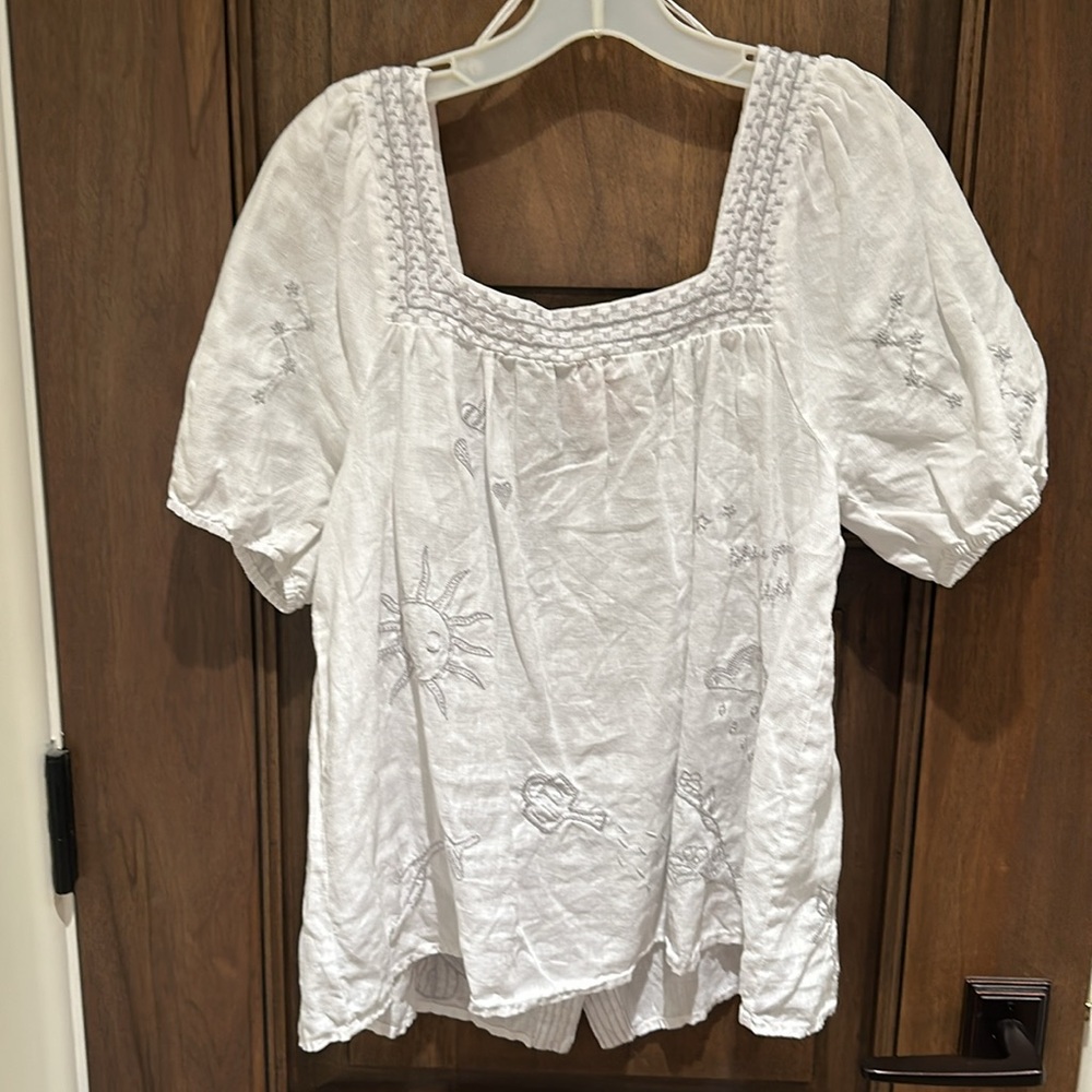 Johnny Was peasant blouse - Picture 3 of 4